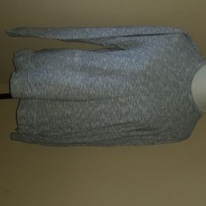 Blue & white striped sweater